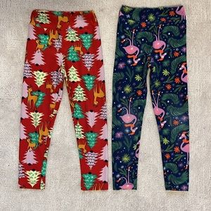 Lularoe | Christmas Leggings 🌲 ⭐️ S/M